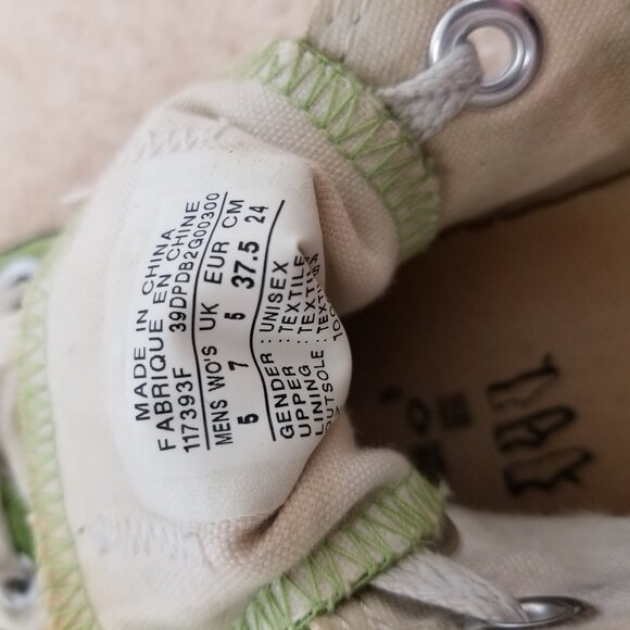 Converse sneakers Men 5 Women 7 Chuck Taylor All Star Low Top Ox Piquant Green - Picture 15 of 15